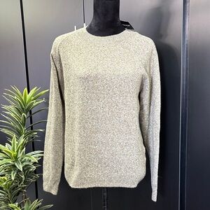 Permanent Wool Blend Pullover Sweater,rib knit cuff/waist/neck,soft winter warm